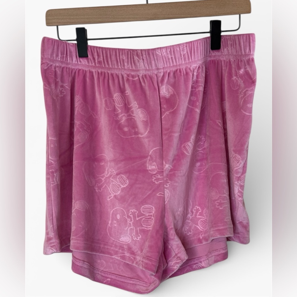 Munki Munki Pink Snoopy Pajama Top & Shorts - Picture 2 of 9
